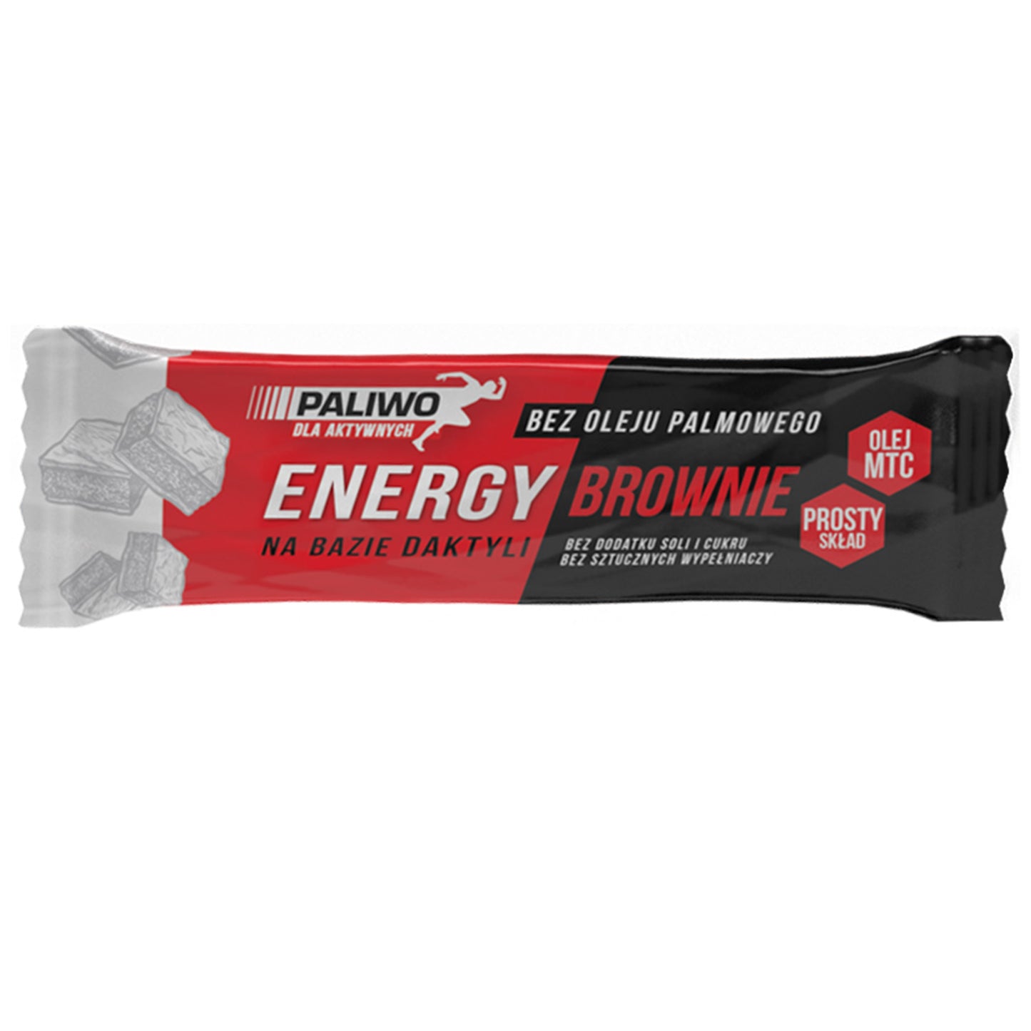 Baton energy brownie + kofeina 50 g - Paliwo dla aktywnych