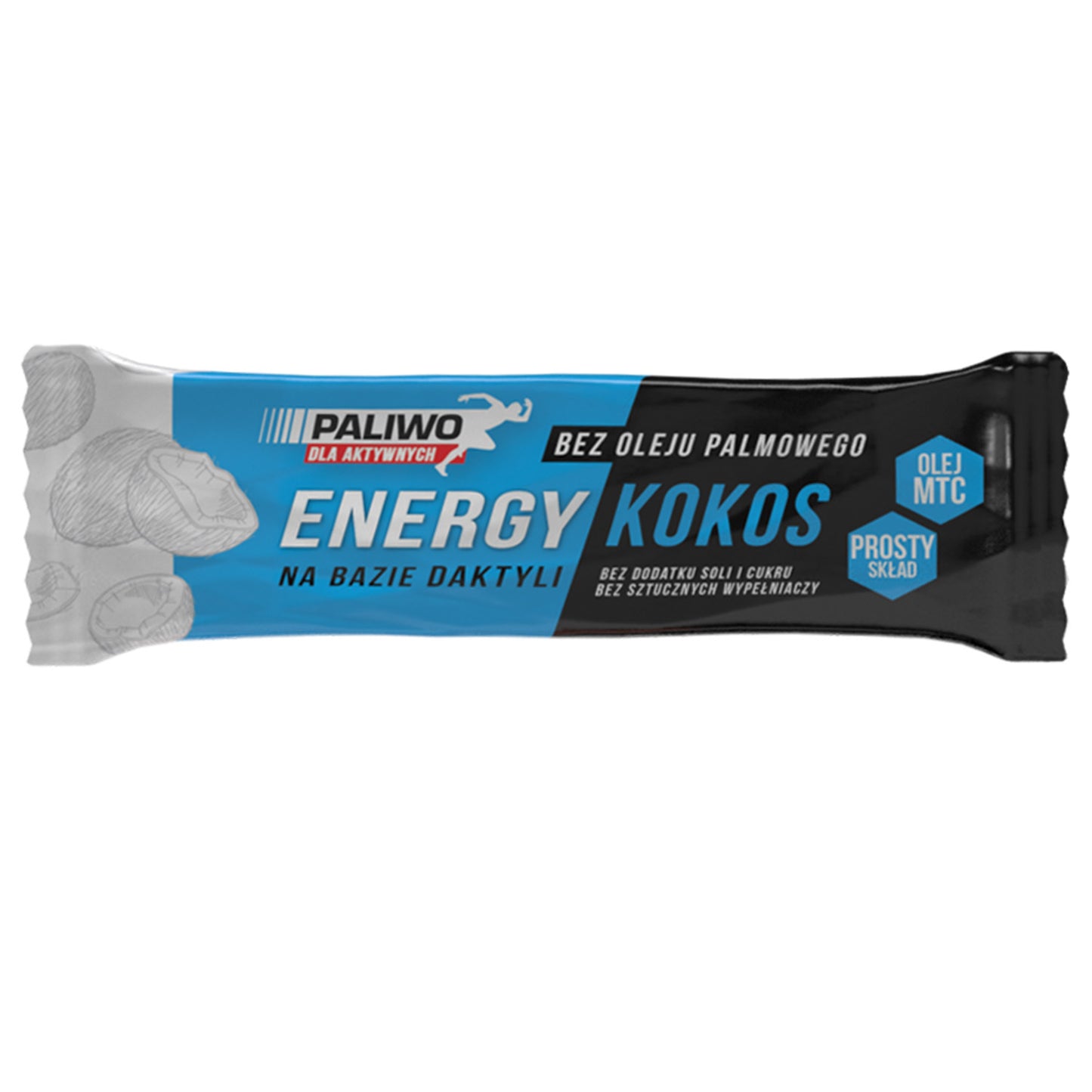 Baton energy kokos + guarana 50 g - Paliwo dla aktywnych