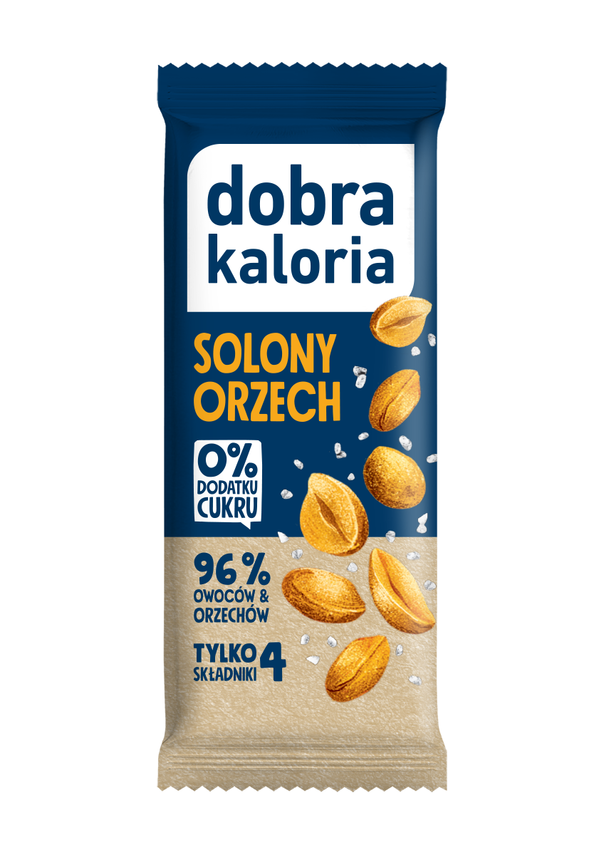 Baton solony orzech bez dodatku cukru 35 g