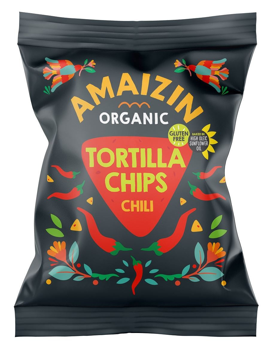 Chipsy kukurydziane chili bezglutenowe BIO 75 g