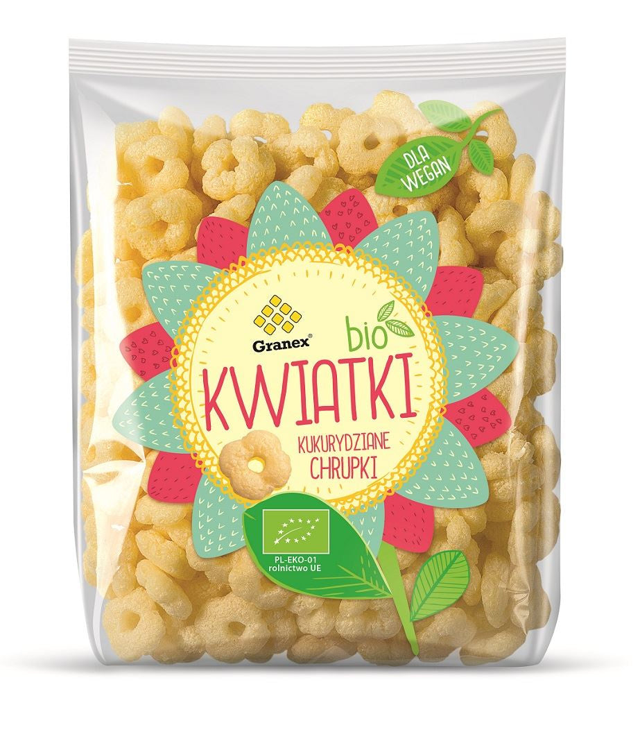 Chrupki kukurydziane kwiatki BIO 80 g - Granex