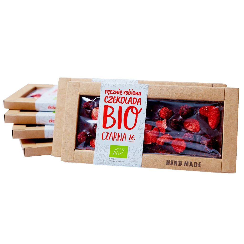 Czekolada deserowa z truskawkami i jeżynami BIO 53 g