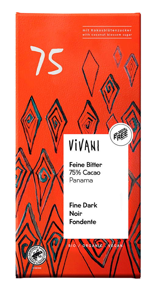 Czekolada gorzka 75 % kakao bio 80 g