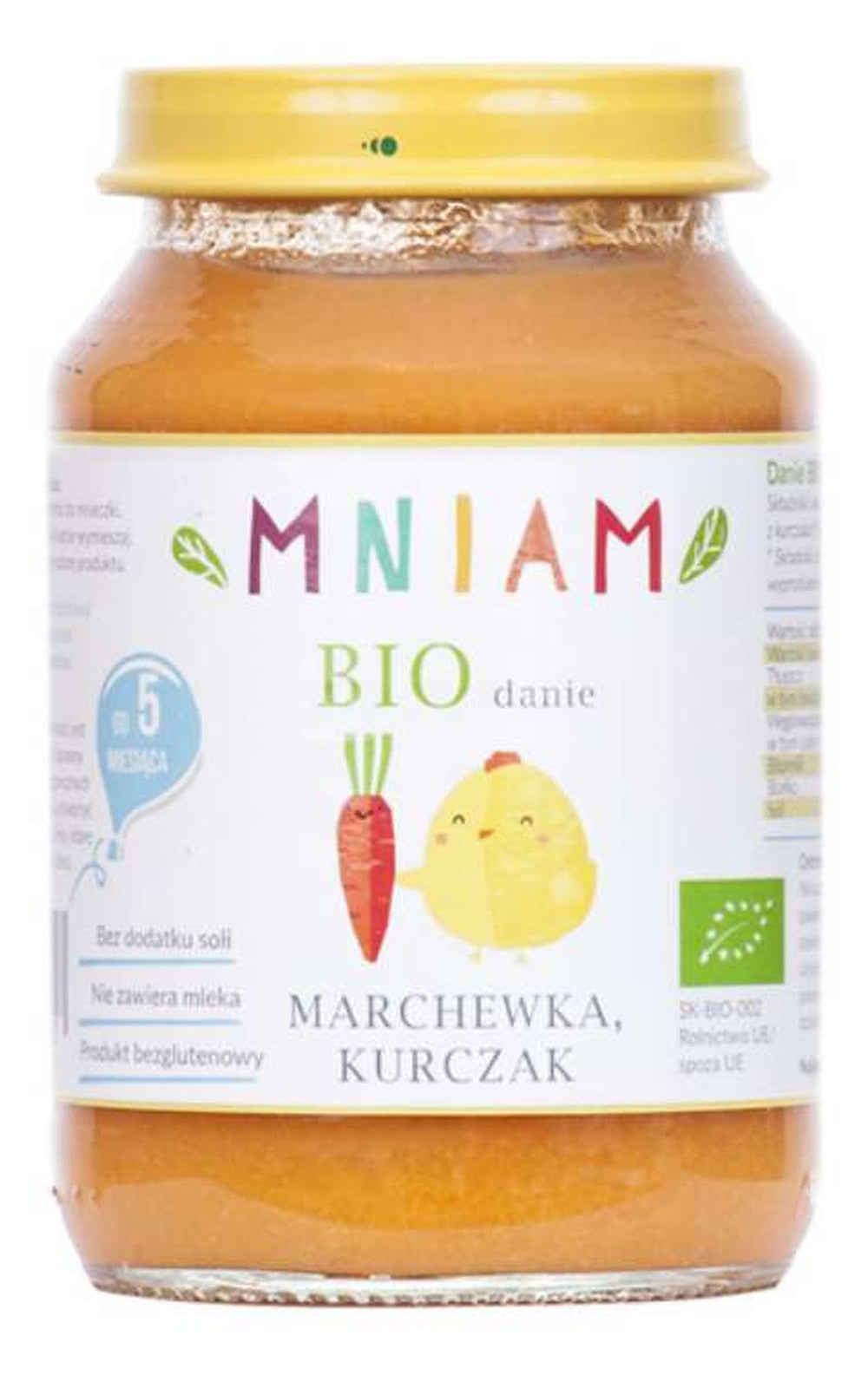 Danie marchewka-kurczak od 5 miesiąca BIO 190 g - mniam