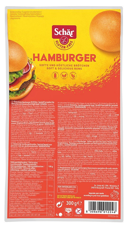 Hamburger- bułki do hamburgerów bezglutenowe 300 g - Schar