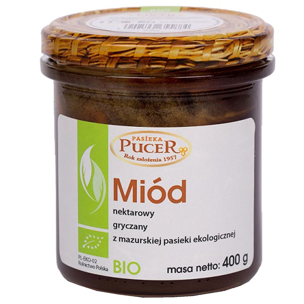 Miód gryczany bio 400 g pucer