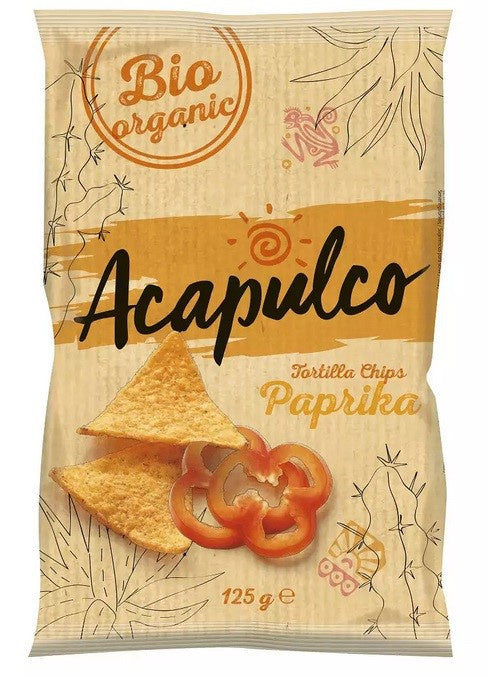 Nachosy o smaku paprykowym bio 125 g