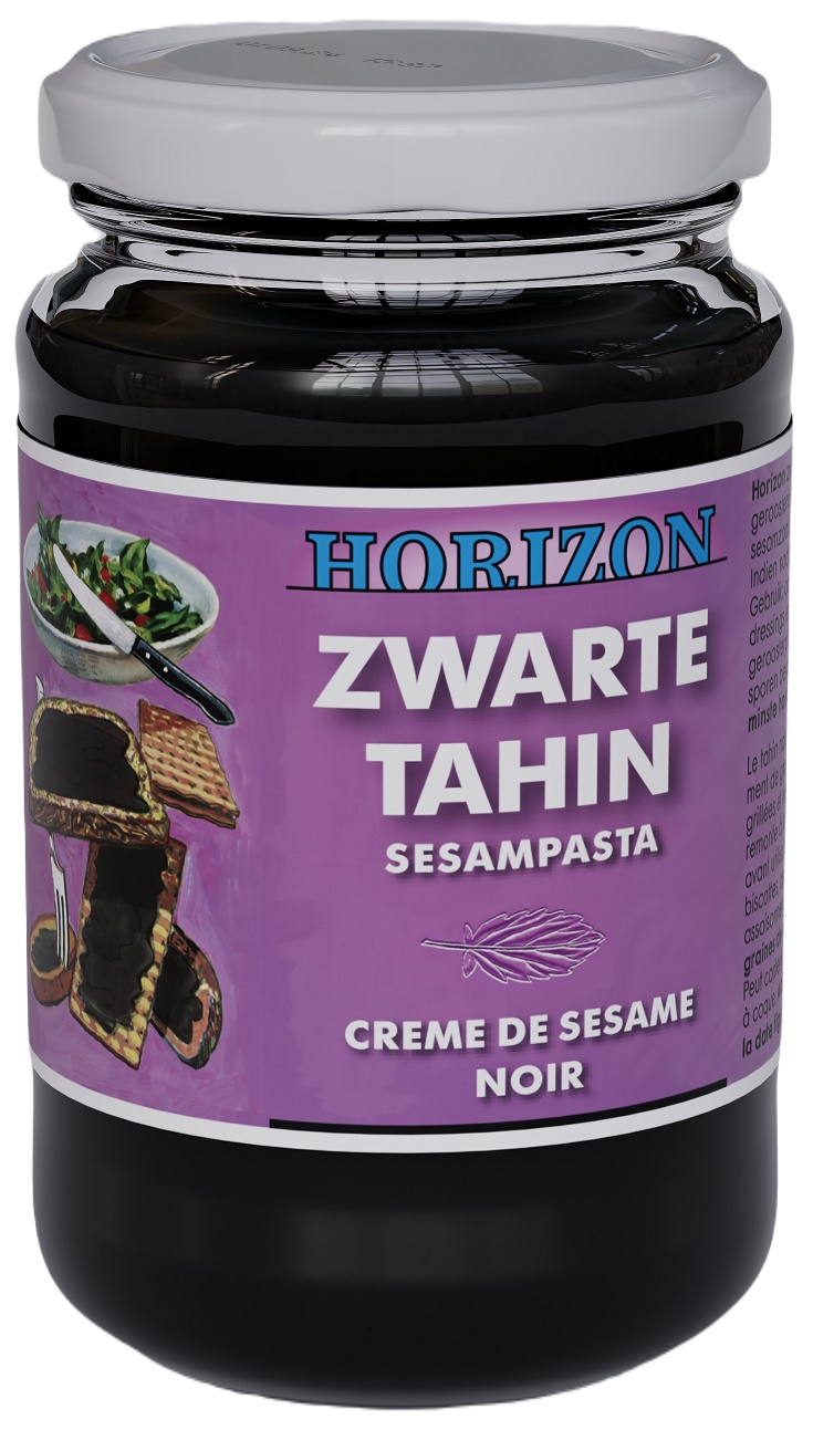 Tahini czarne (pasta sezamowa z czarnego sezamu) BIO 350 g - Horizon