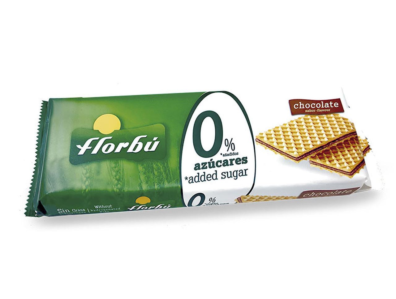 Wafelki nadziewane kakaowe bez dodatku cukru 160 g - Florbu