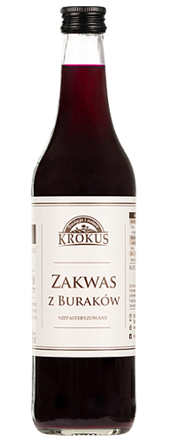 Zakwas z buraków niepasteryzowany 500 ml - Krokus