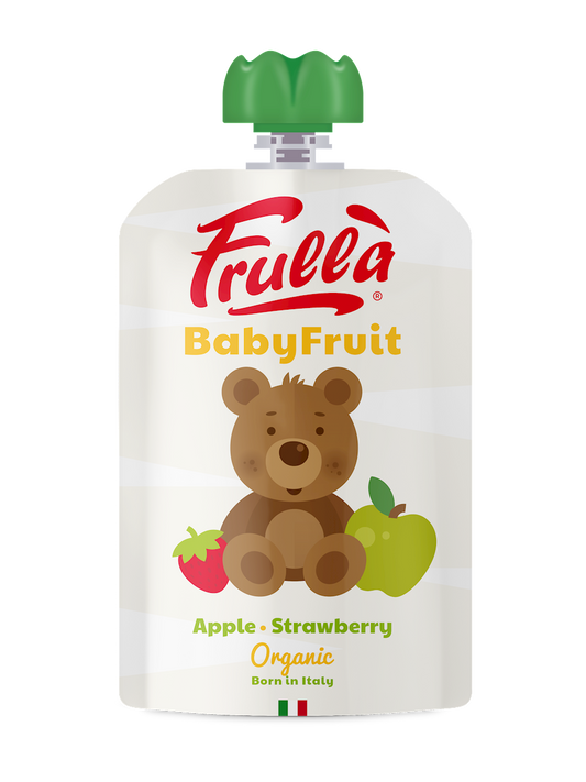 6 mc przecier jabłkowo - truskawkowy bezglutenowy BIO 100 g - Frulla