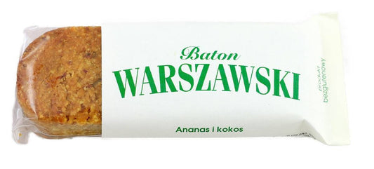Baton ananas i kokos bezglutenowy 50 g - Baton Warszawski