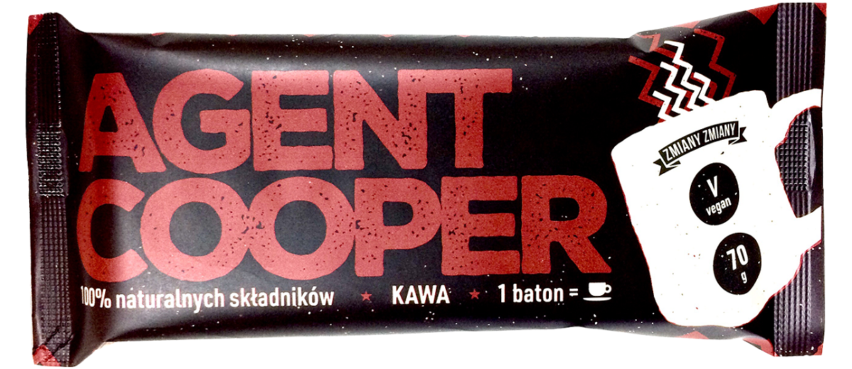 Baton kawowy "AGENT COOPER" bezglutenowy 70 g - zmiany zmiany