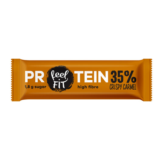 Baton proteinowy 35% chrupiący carmel 40 g - Feel Fit