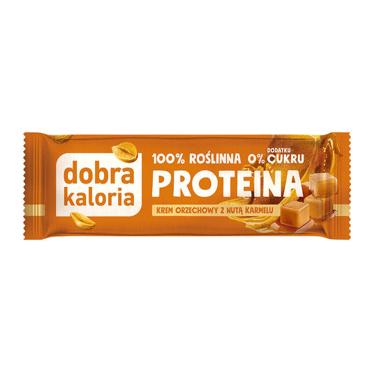 Baton proteinowy krem orzechowy z karmelem bez dod.cukru 42g