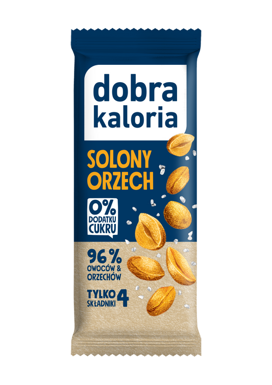 Baton solony orzech bez dodatku cukru 35 g