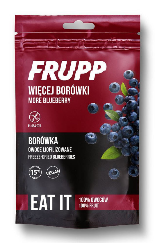 Borówka z owoców liofilizowanych, bezglutenowa 15 g