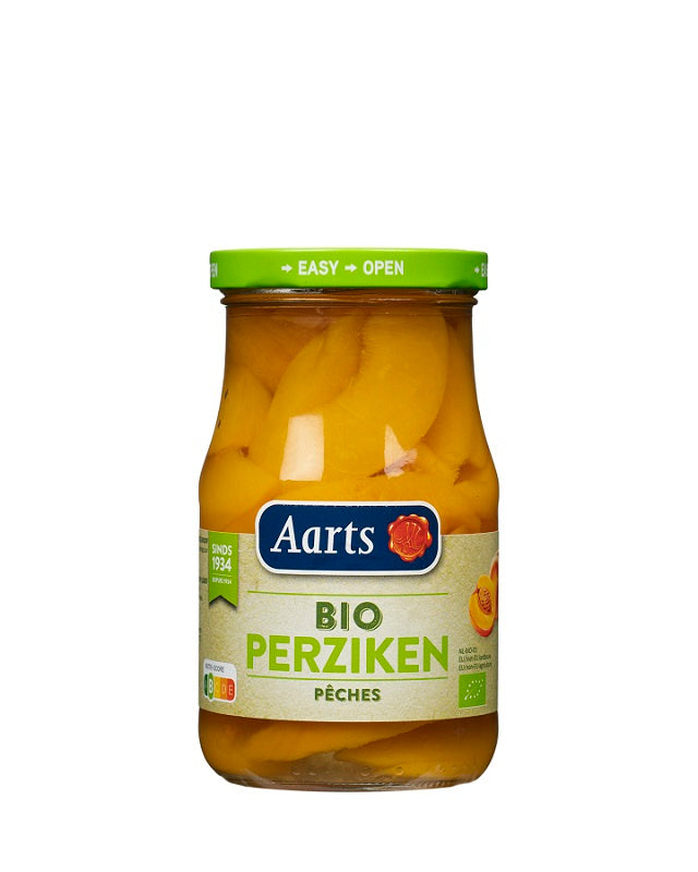 Brzoskwinie plastry w lekkim syropie bio 350 g (190 g) (słoik) - aarts