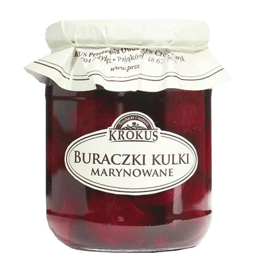 Buraczki marynowane kulki 470 g (300 g) - Krokus
