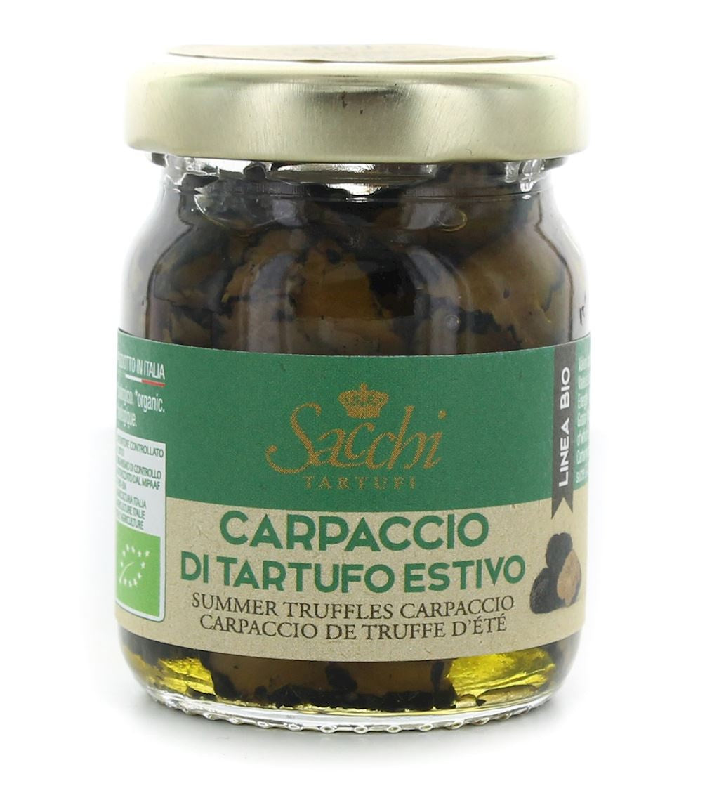 Carpaccio z czarnej trufli letniej bio 50 g - SACCHI TARTUFI