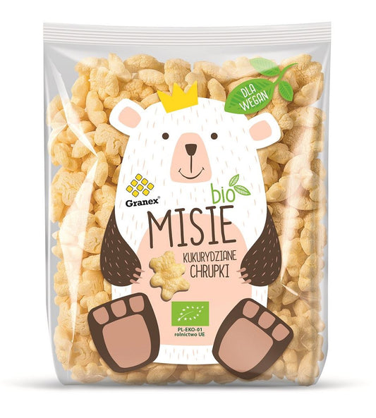 Chrupki kukurydziane misie BIO 80 g - Granex