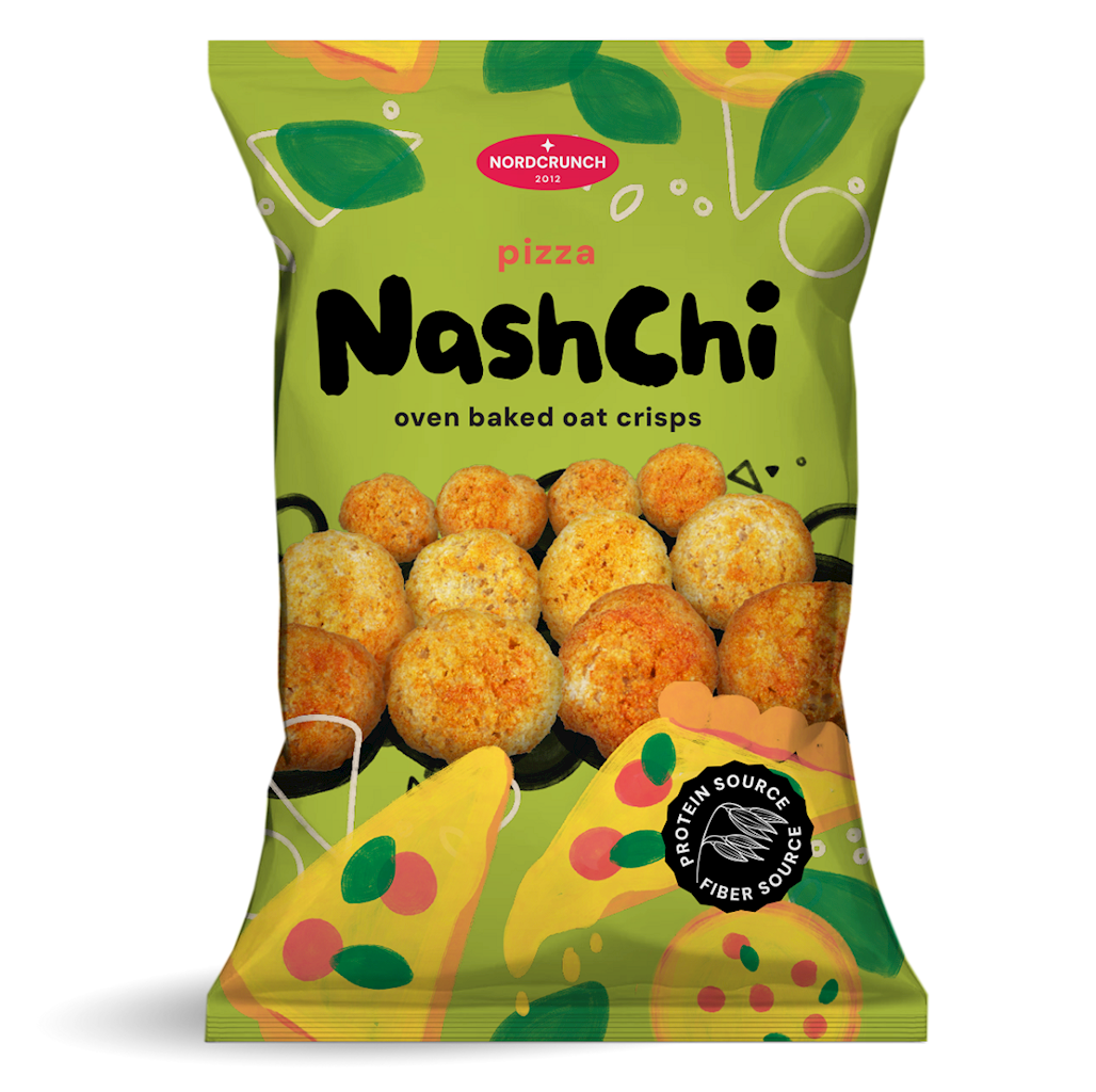Chrupki proteinowe o smaku pizzy 60 g - NORDCRUNCH
