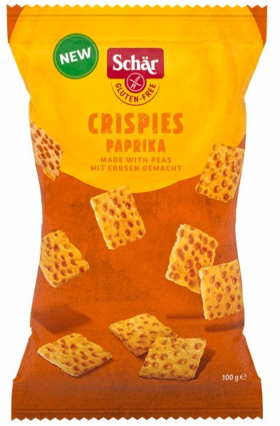 Crispies - przekąska z grochu o smaku paprykowym bezglutenowa 100 g - Schar