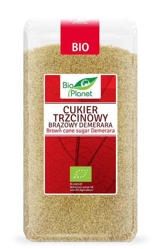 Cukier trzcinowy brązowy demerara bio 500 g