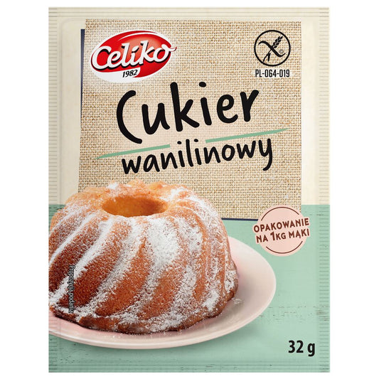 Cukier waniliowy bezglutenowy Celiko, 32 g