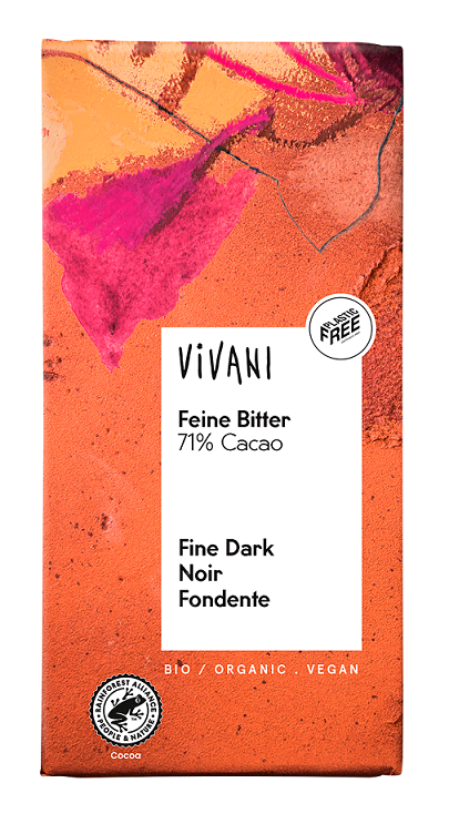 Czekolada gorzka 71% kakao BIO 100 g