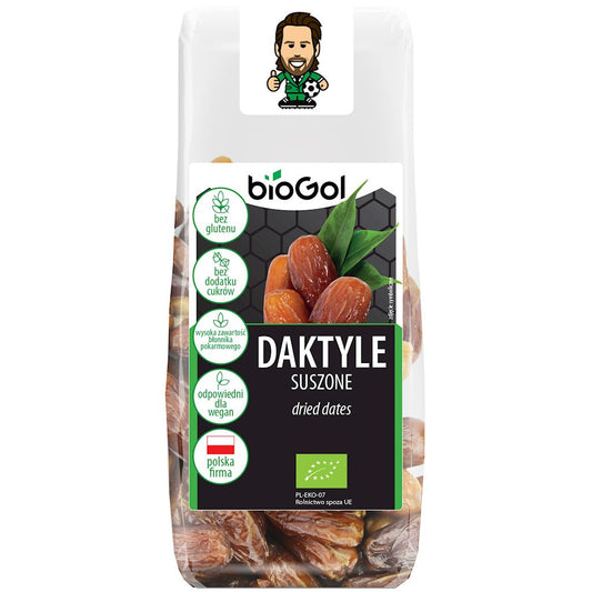 Daktyle bez pestek suszone bezglutenowe BIO 150 g