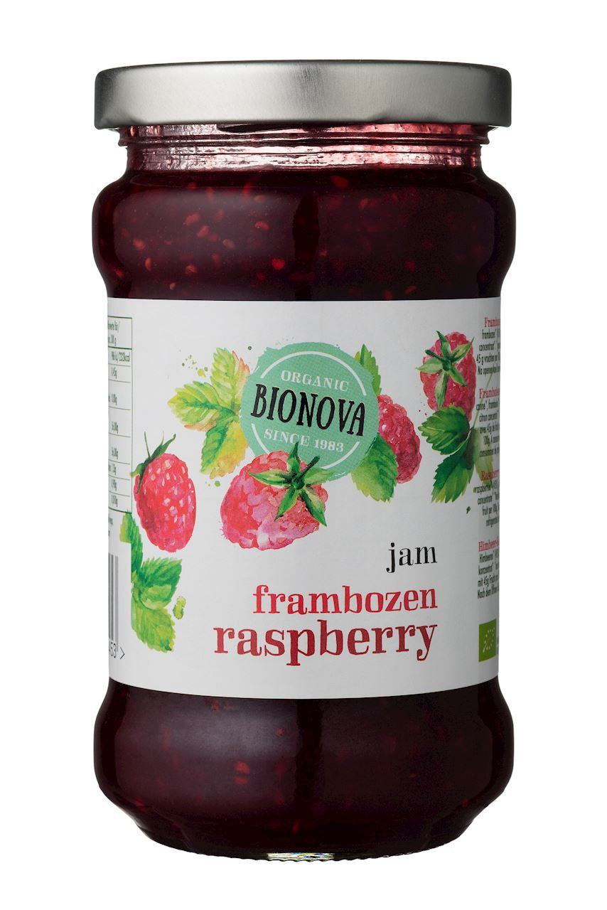 Dżem malinowy bio 340 g - BIONOVA