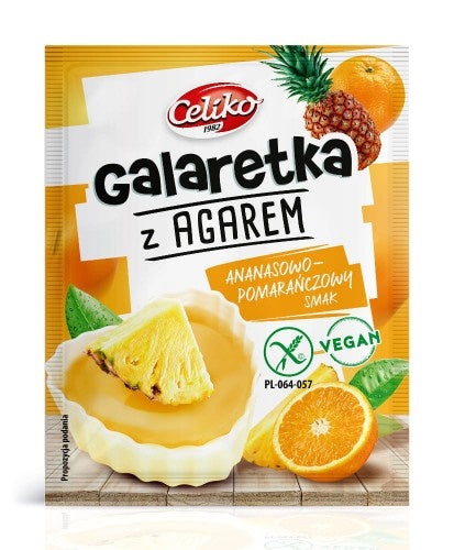 Galaretka z agarem o smaku ananas-pomarańczowy bez glutenu Celiko 45 g