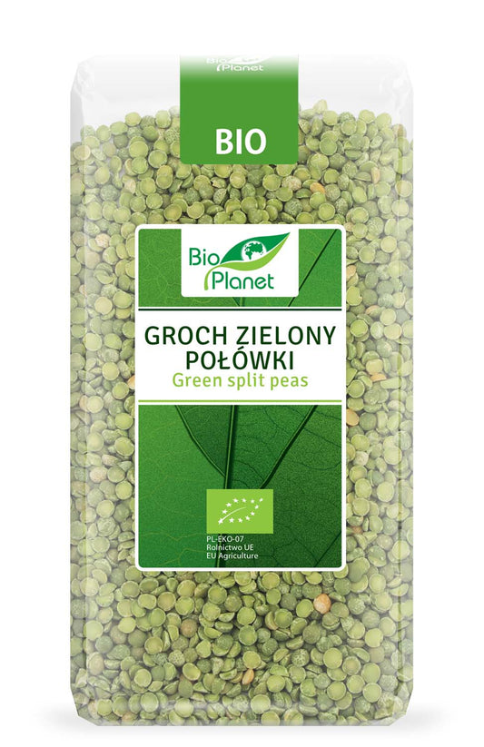 Groch zielony połówki bio 500 g