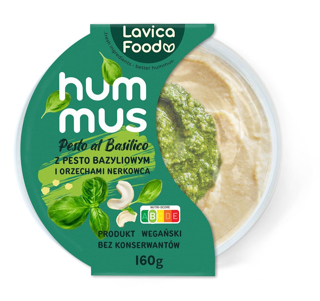 Hummus pesto al basilico 160 g - LAVICA FOOD