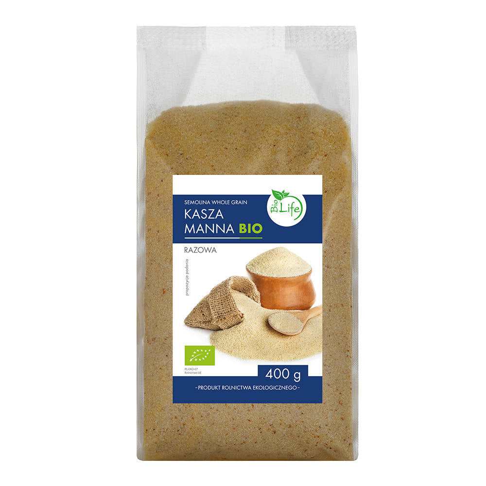 Kasza manna razowa BIO 400 g - Bio Life