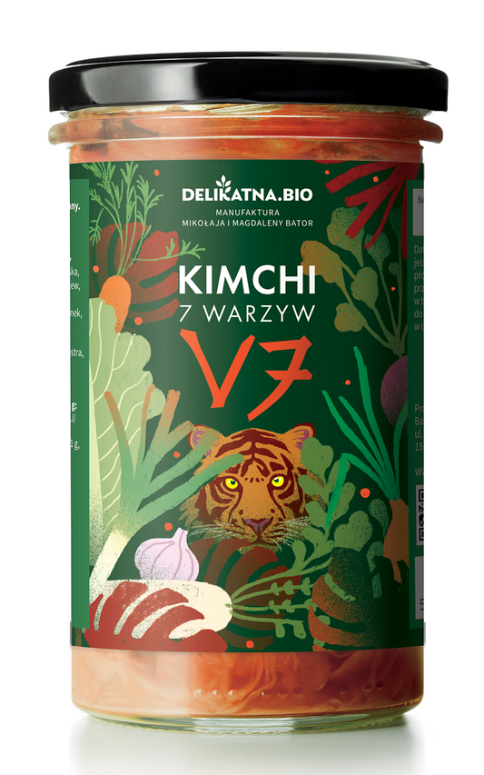 Kimchi 7 warzyw 540 g - delikatna (Zakwasownia)