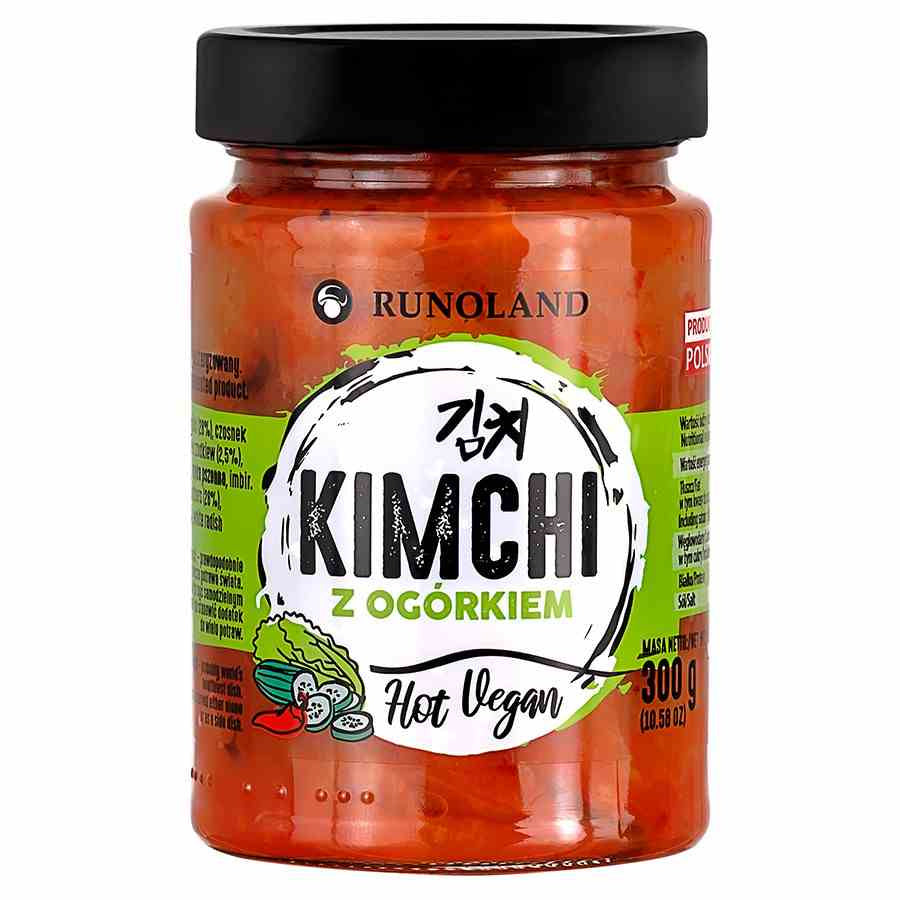 Kimchi Hot Vegan - z ogórkiem Runoland, 300g