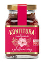Konfitura malinowa z płatkami róż o obniżonej zawartości cukru 170 g - Polska Róża