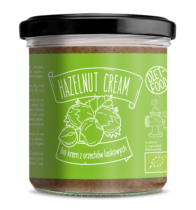 Krem z orzechów laskowych bio 300 g