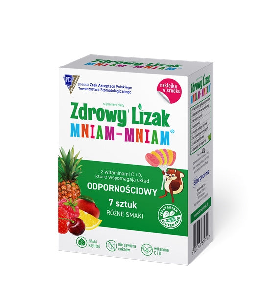Lizak mix smaków z witaminami na odporność bezglutenowy (7 x 6 g) 42 g