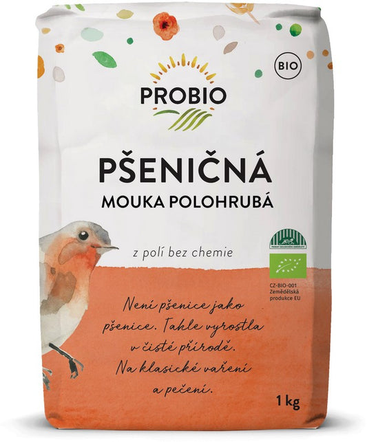 Mąka pszenna krupczatka typ 450 bio 1 kg - PROBIO