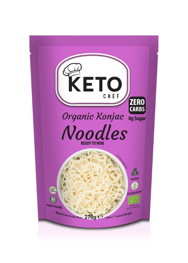 Makaron (Konjac typu noodle gotowy na woka) bezglutenowy bio 270 g - Keto Chef (Better Than Foods)