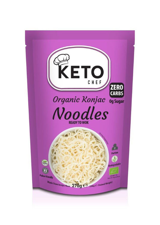 Makaron (Konjac typu noodle gotowy na woka) bezglutenowy bio 270 g - Keto Chef (Better Than Foods)