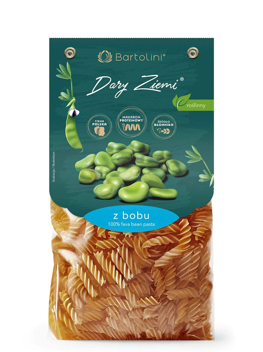 Makaron proteinowy (z bobu) świderki 250 g - BARTOLINI (dary ziemi)