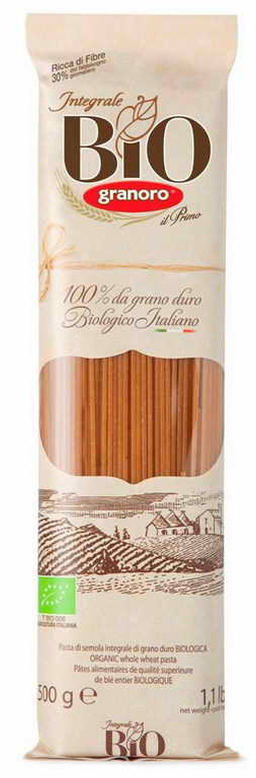 Makaron spaghetti pełnoziarnisty bio 500 g