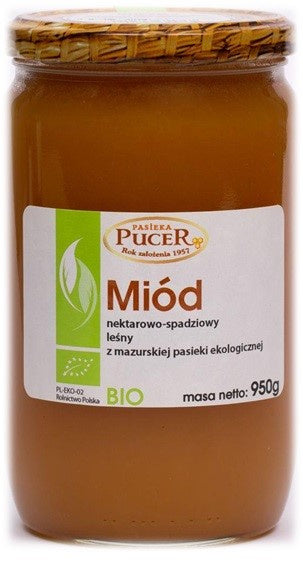 Miód nektarowo-spadziowy leśny bio 950 g