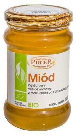 Miód wielokwiatowy bio 400 g pucer
