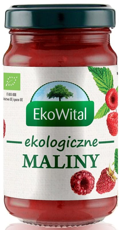 Mus malinowy bez dodatku cukru BIO 250 g - Ekowital