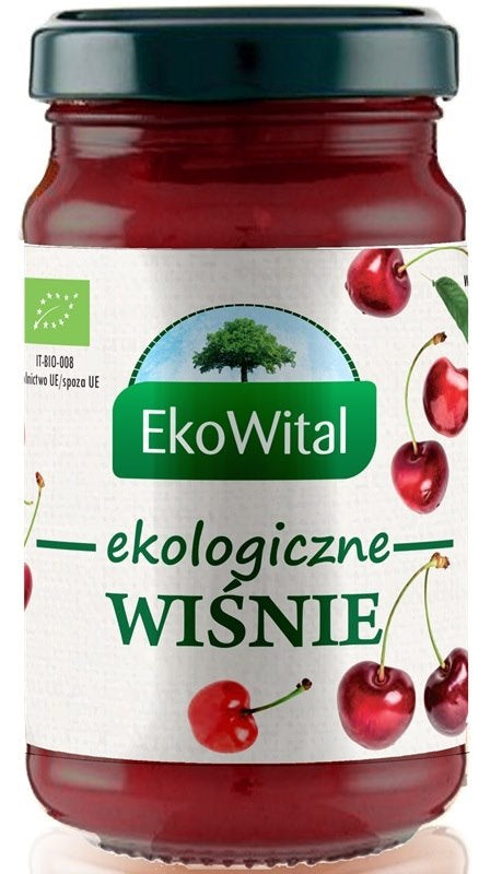 Mus wiśniowy bez dodatku cukru BIO 250 g - Ekowital